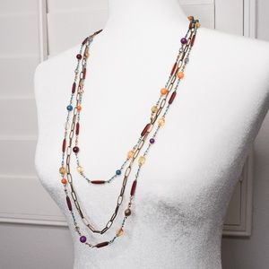 2000s Urban Outfitters Beaded Layered Necklace